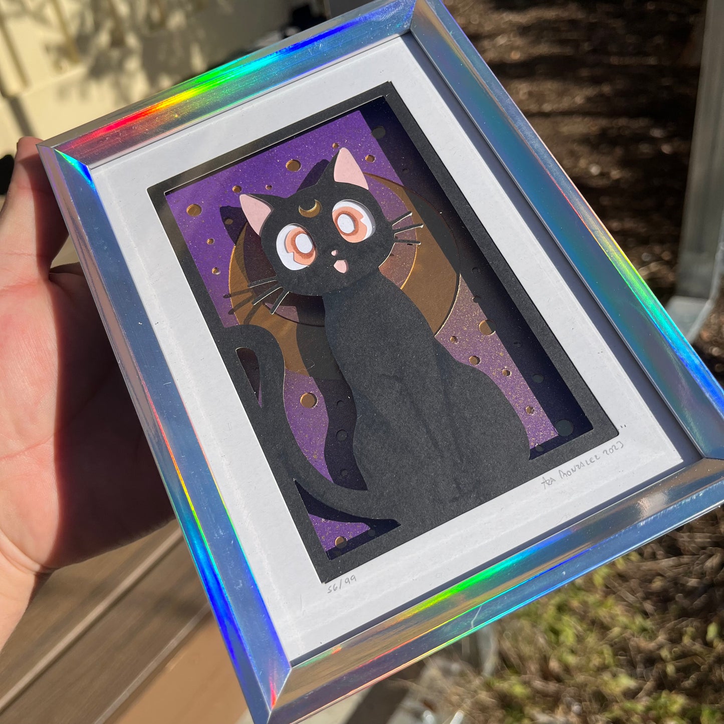 Luna and Artemis 4"x6"