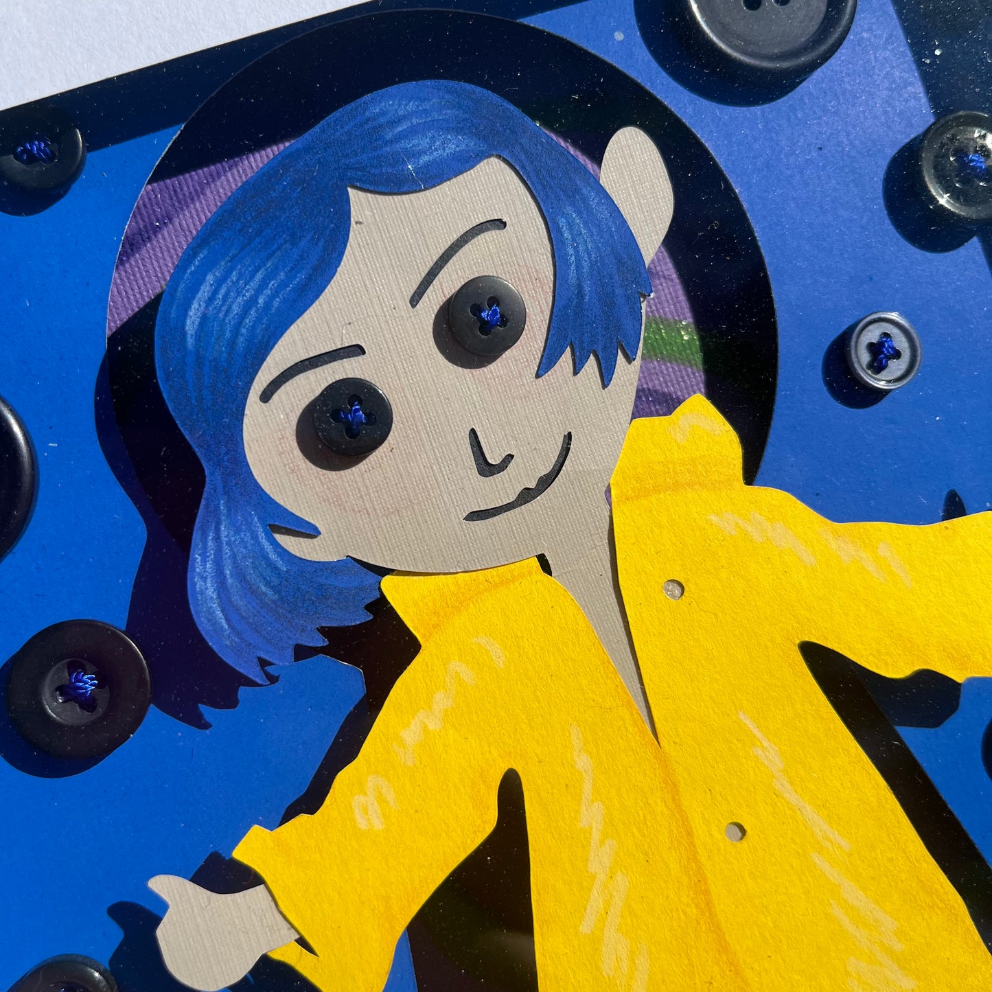 Coraline doll 8"x10"