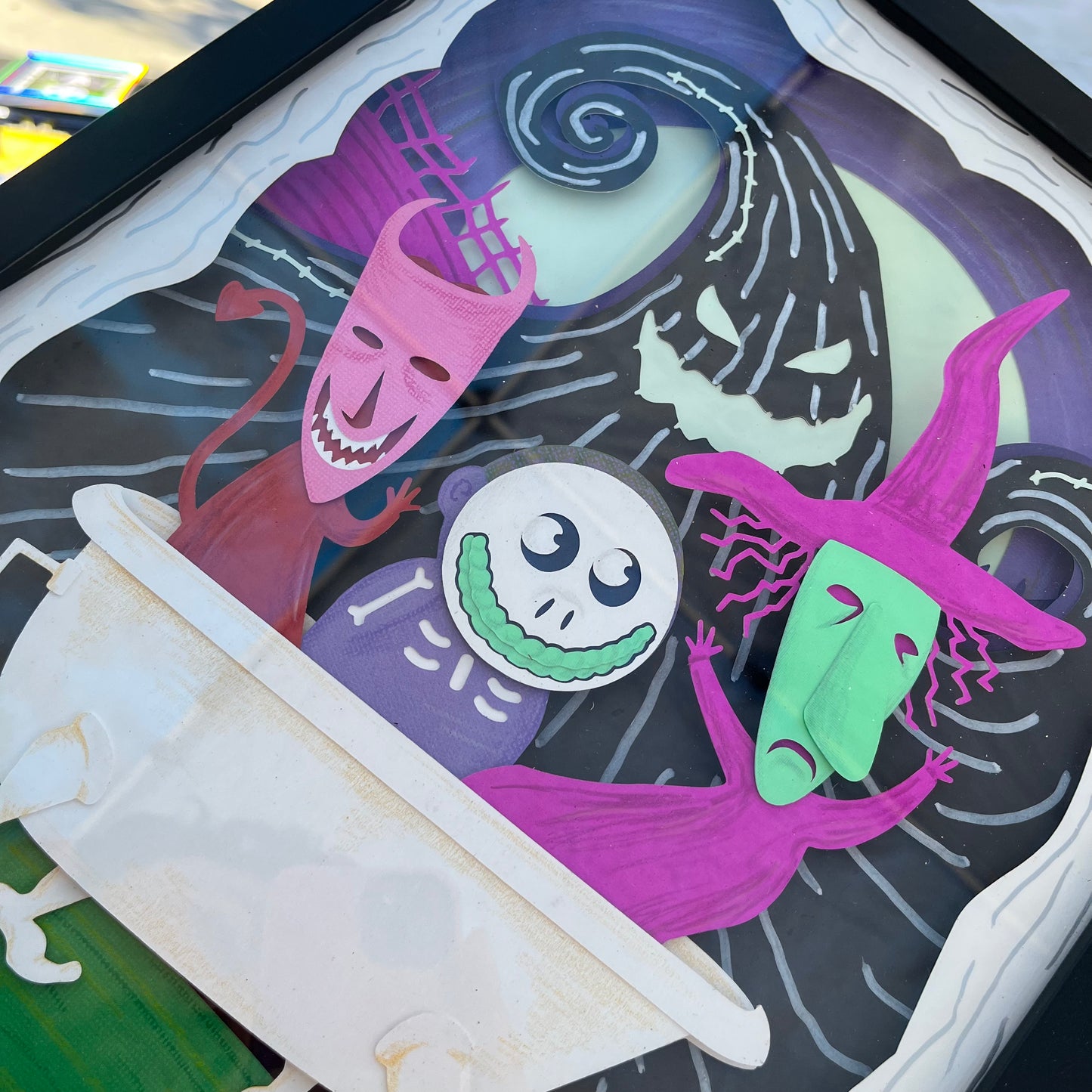 Oogie Boogie Lock Shock and Barrel 11"x14"
