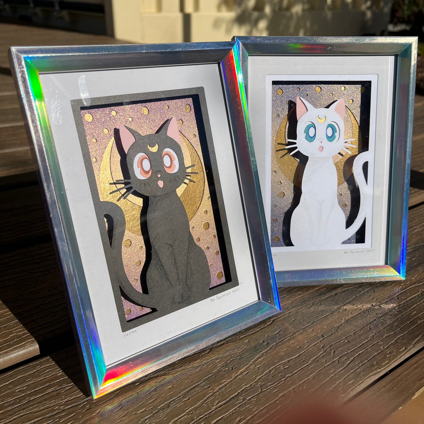 Luna and Artemis 4"x6"