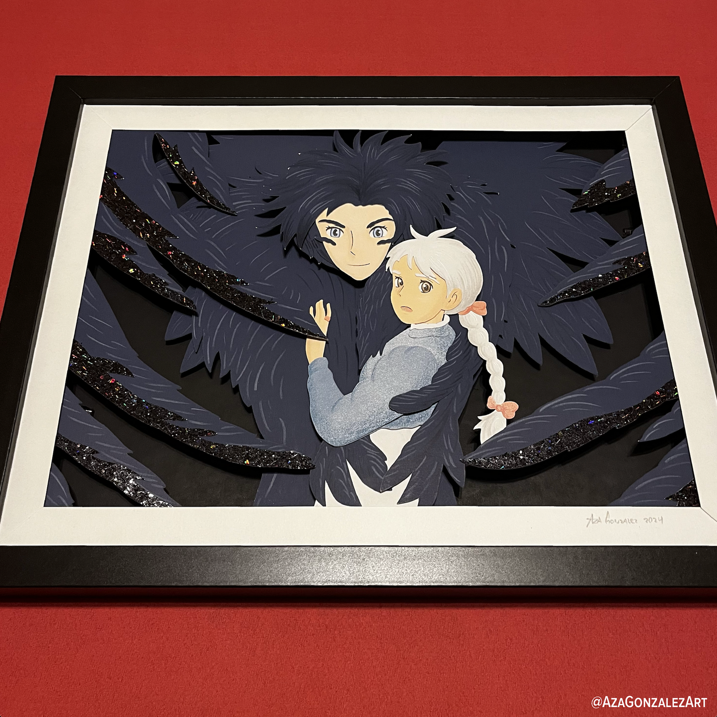 Howls and Sophie Moving Castle 14"x11"