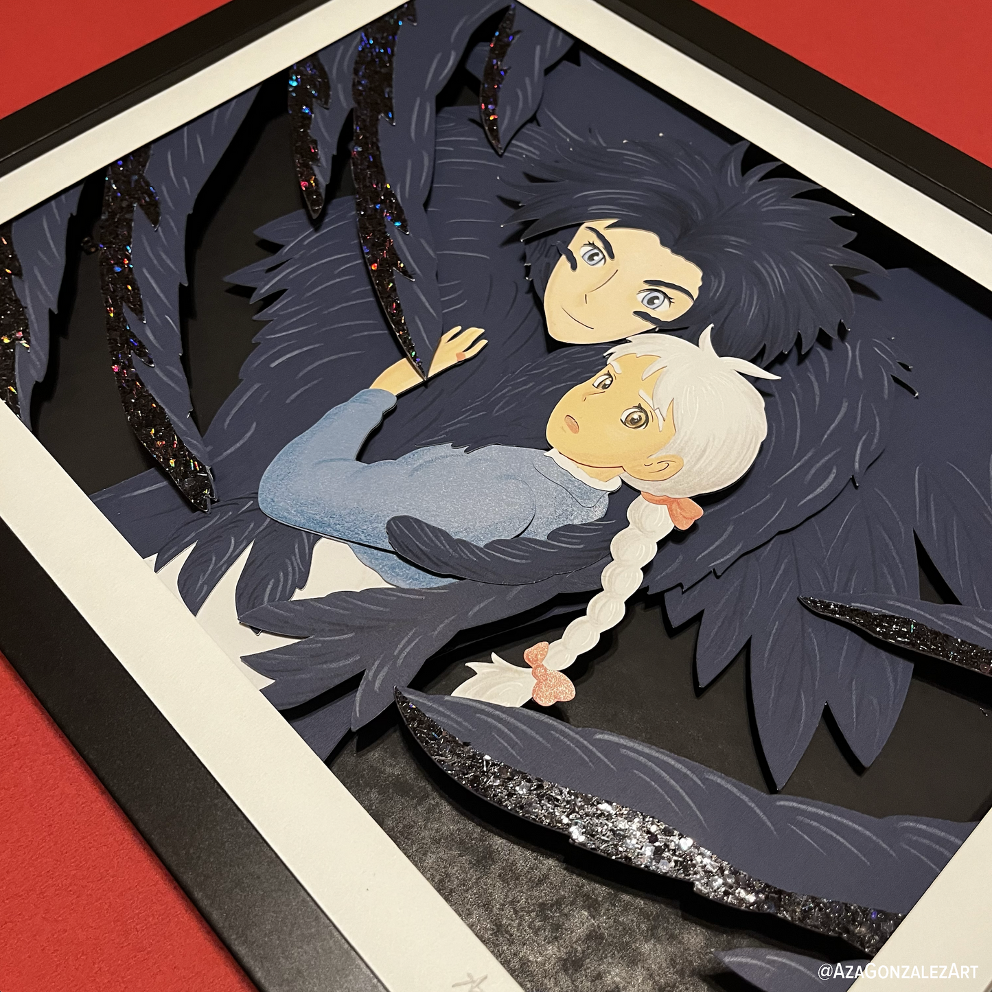 Howls and Sophie Moving Castle 14"x11"