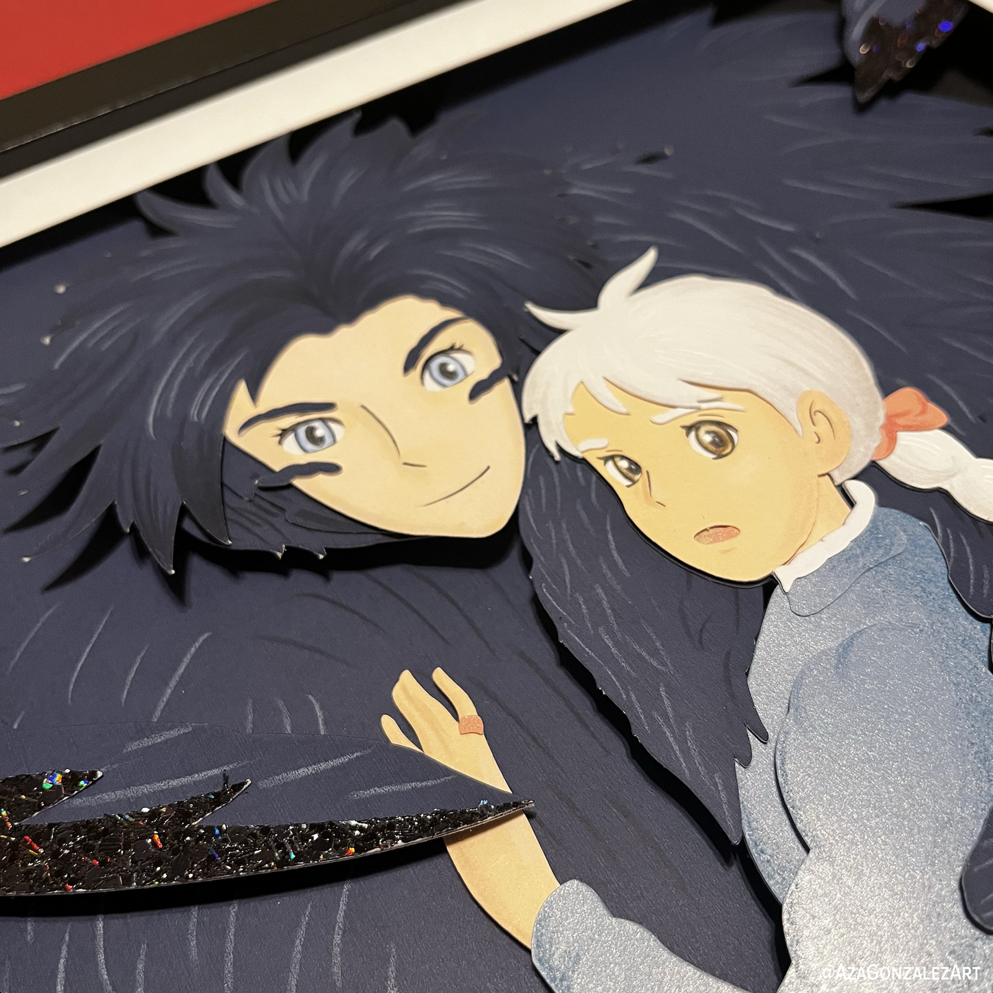 Howls and Sophie Moving Castle 14"x11"