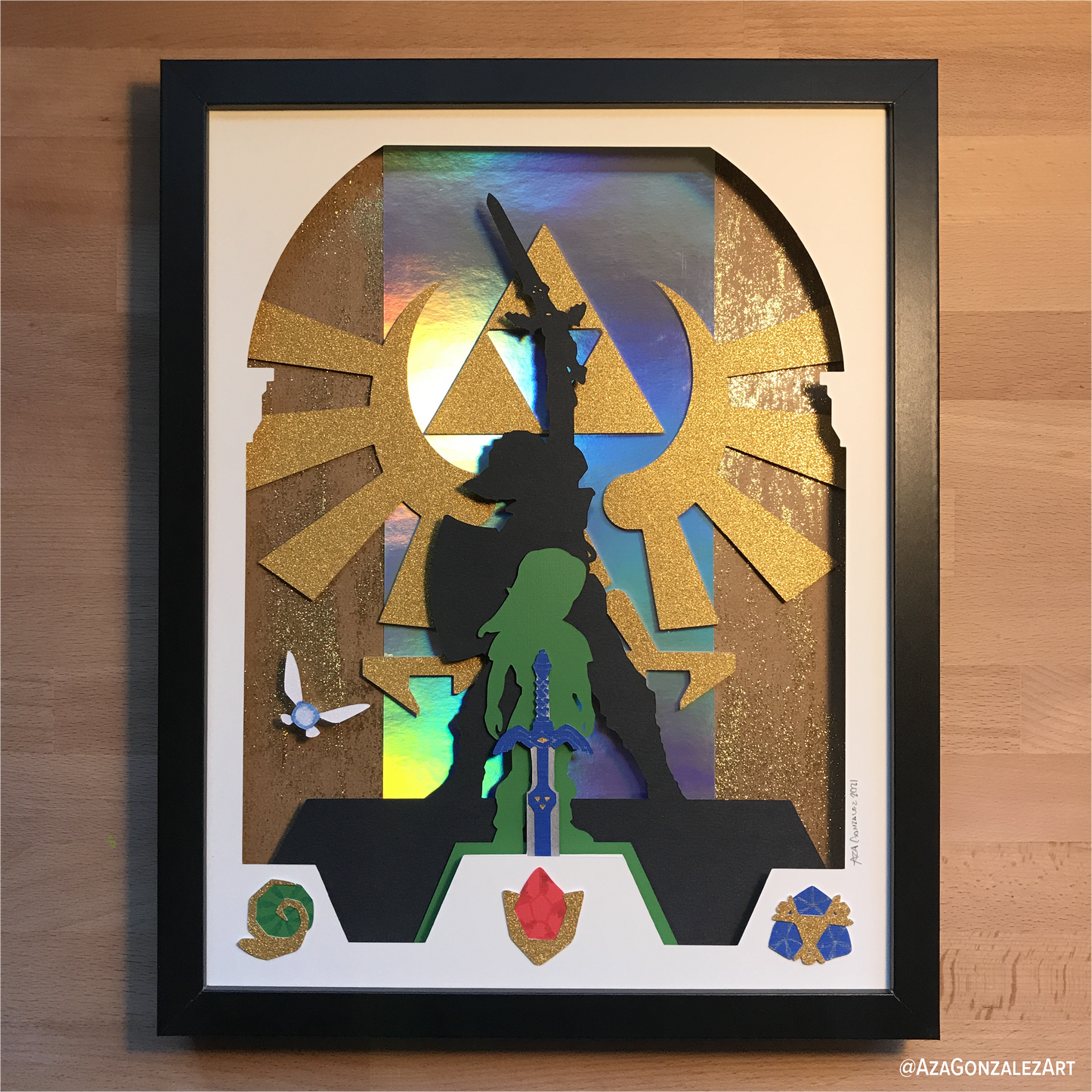 Zelda ocarina of time 14"x11"