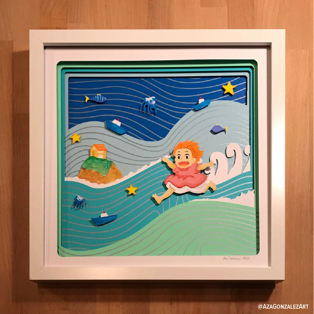 Ponyo 12"x12"