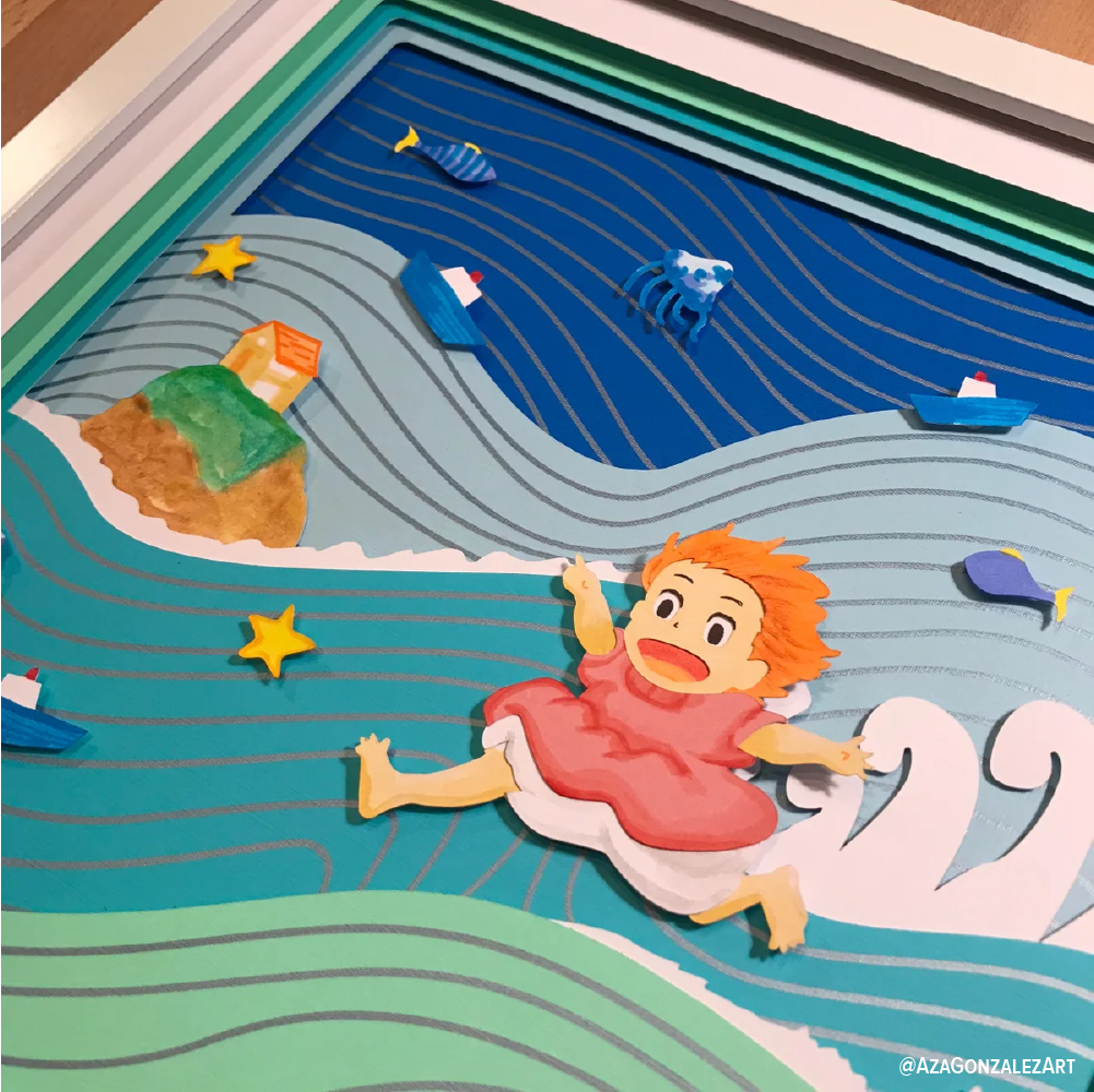 Ponyo 12"x12"