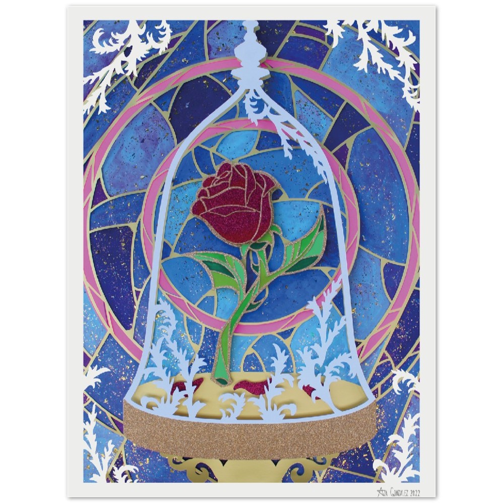 Magic Rose Paper Poster